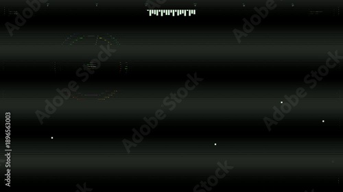 Military head-up display interface for animated war and sci-fi video applications