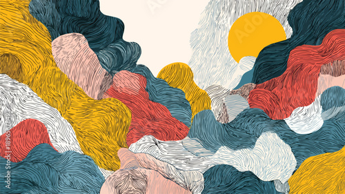 Modern Abstract Seamless Texture Pattern Vector Art