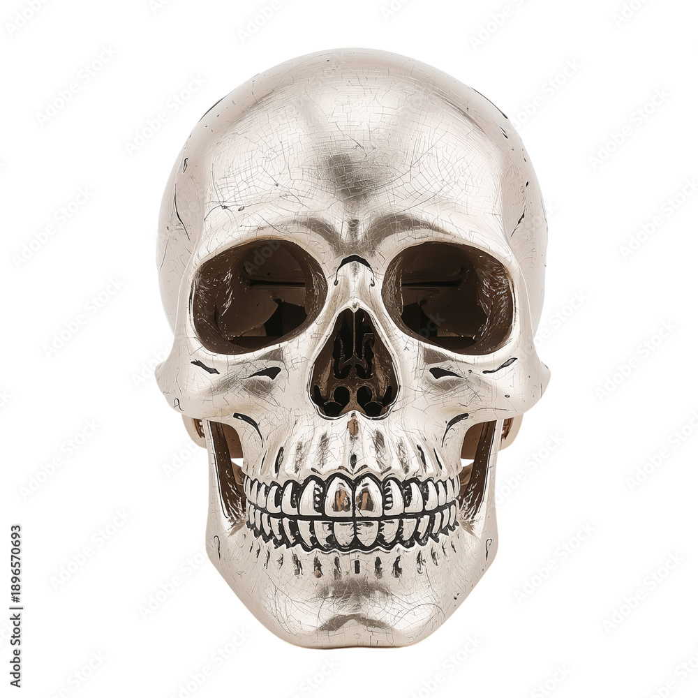 Obraz premium Detailed Skull Model Used for Educational Purposes in a Science Classroom Setting
