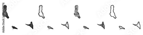 Sketch Comoros map design set