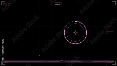 Wallpaper Mural Military heads up display interface for sci-fi war animation and video production Torontodigital.ca