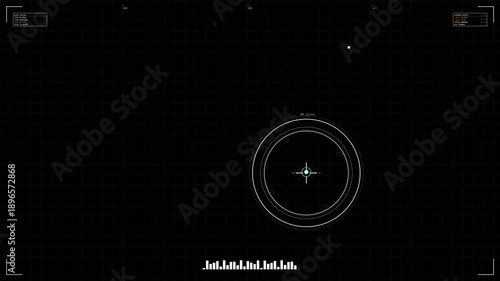 Wallpaper Mural Military hud interface designed for animations in war and scifi videos including data display and targeting features Torontodigital.ca