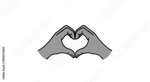 Hands forming a heart shape.