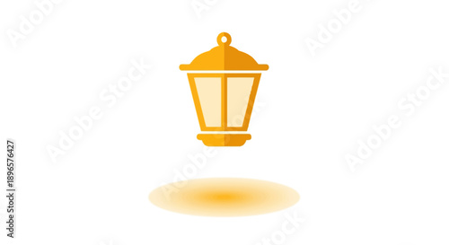 Golden Lantern Light Fixture Decoration.