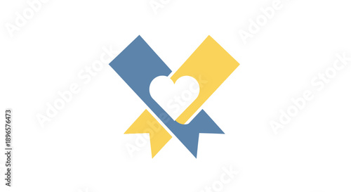 Heart Shape Arrow Graphic Design.