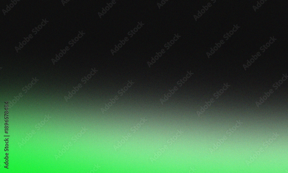 Fototapeta premium Striking abstract background featuring a vibrant neon green to deep black gradient with noticeable film grain texture overlaying the surface.