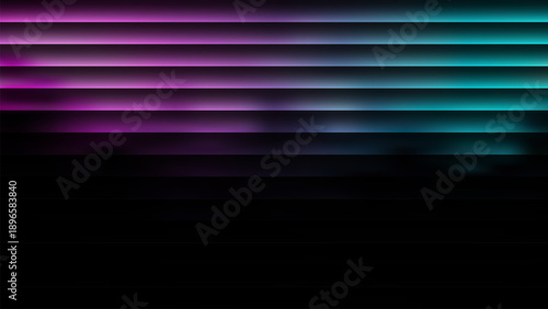 Neon glow stripes background, abstract modern futuristic background with vibrant pink and teal gradient lines.