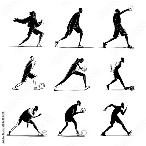 Basketball warmup special training movements minimalist style