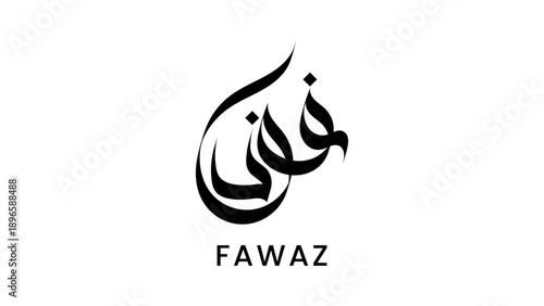 Fawaz Modern Calligraphy Typography Design.