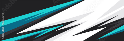 Vector car sticker wrap design. Graphic abstract line racing background kit design for vehicles, race cars, rallies, adventures, and liveries.