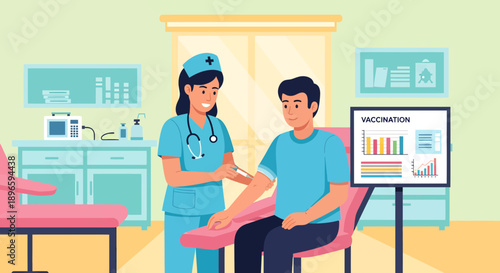 Healthcare Professional Administering Vaccination