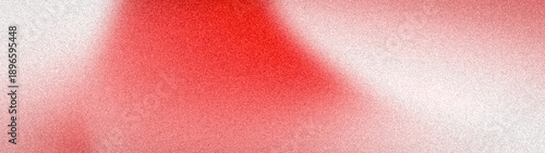 Foto Abstract wide grainy background with soft blurred transitions of red and white