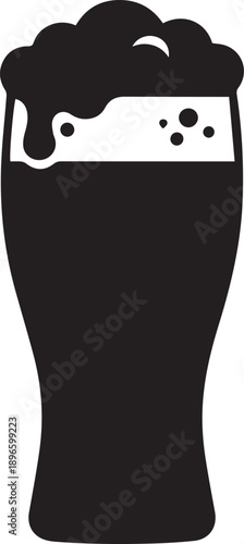 Artisanal Draught Beer Silhouettes for Oktoberfest and Pub Branding.eps