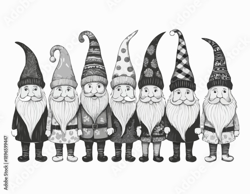 A cute minimalist black and white line drawing of a cartoon bear peeking over a line.