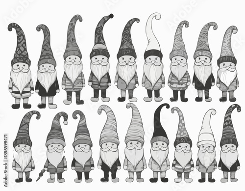 A cute minimalist black and white line drawing of a cartoon bear peeking over a line.