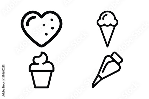 Simple Sweet Treats Icons