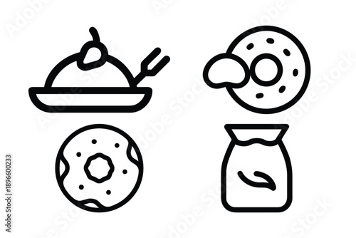 Simple Food Icons Set
