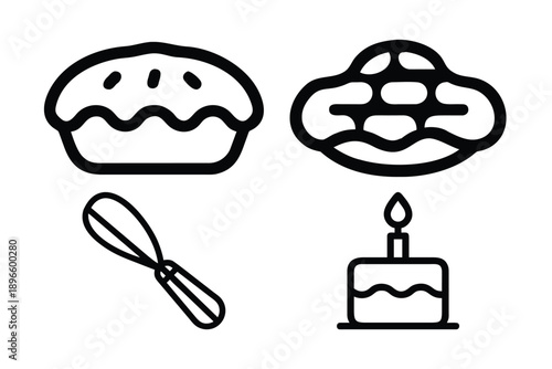 Simple Food Icons Set