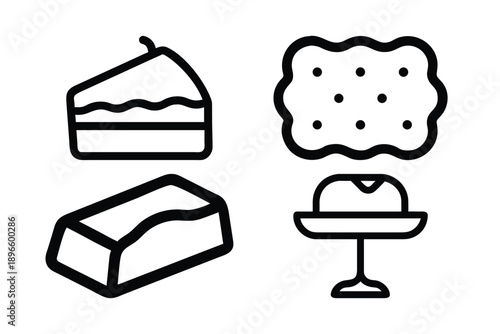 Simple Food Icons Set