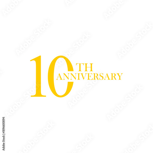 anniversary logo design, commemorative design, gold, elegant, decoration, happy, element, business, celebrating, vector, greeting, template, birthday, congratulation, symbol, year