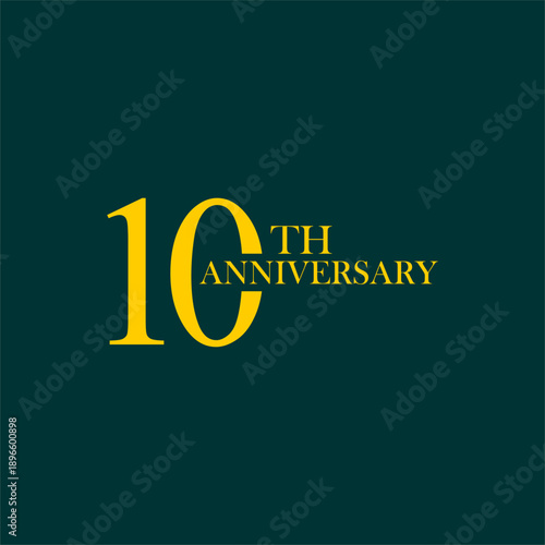 anniversary logo design, commemorative design, gold, elegant, decoration, happy, element, business, celebrating, vector, greeting, template, birthday, congratulation, symbol, year
