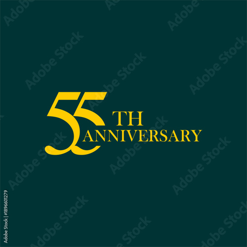 anniversary logo design, commemorative design, gold, elegant, decoration, happy, element, business, celebrating, vector, greeting, template, birthday, congratulation, symbol, year
