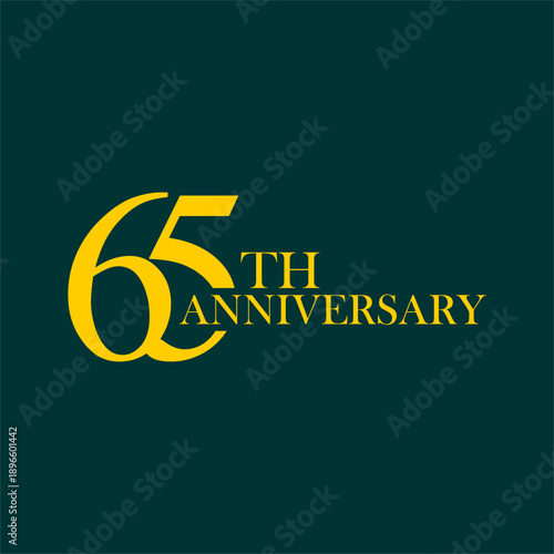 anniversary logo design, commemorative design, gold, elegant, decoration, happy, element, business, celebrating, vector, greeting, template, birthday, congratulation, symbol, year