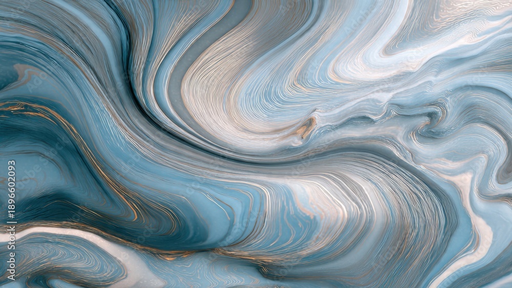 Fototapeta premium Abstract marble swirl in blue and gold