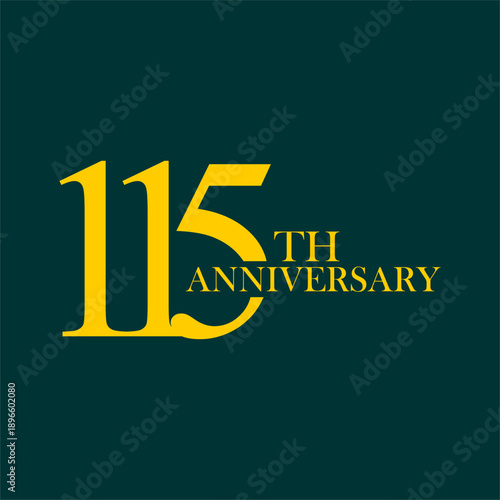 anniversary logo design, commemorative design, gold, elegant, decoration, happy, element, business, celebrating, vector, greeting, template, birthday, congratulation, symbol, year