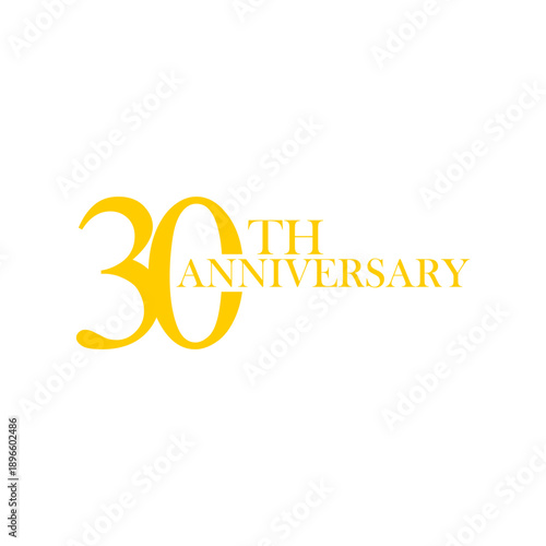 anniversary logo design, commemorative design, gold, elegant, decoration, happy, element, business, celebrating, vector, greeting, template, birthday, congratulation, symbol, year
