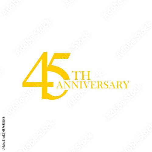 anniversary logo design, commemorative design, gold, elegant, decoration, happy, element, business, celebrating, vector, greeting, template, birthday, congratulation, symbol, year