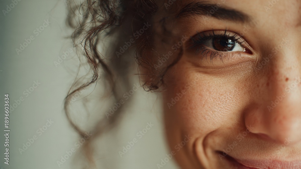 Fototapeta premium Close-up of a woman's face