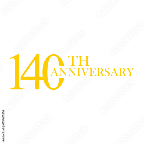 anniversary logo design, commemorative design, gold, elegant, decoration, happy, element, business, celebrating, vector, greeting, template, birthday, congratulation, symbol, year