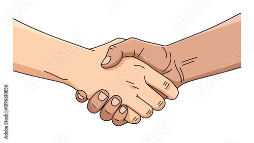 Handshake Between Two People