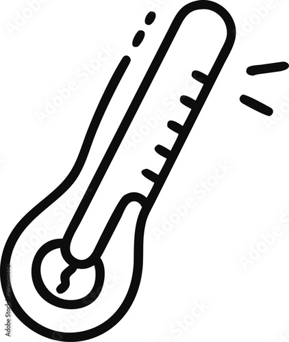 Thermometer Icon Measuring Heat Temperature Control Device