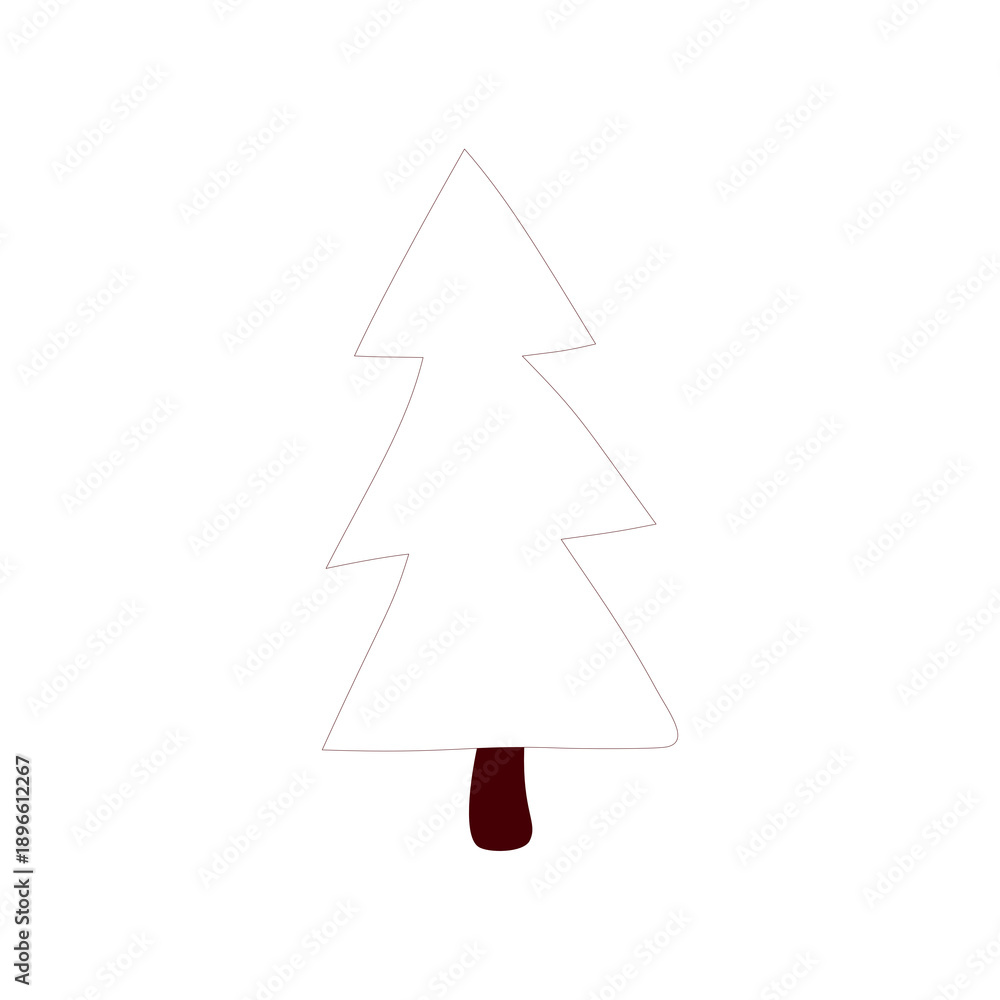 Obraz premium paper christmas tree