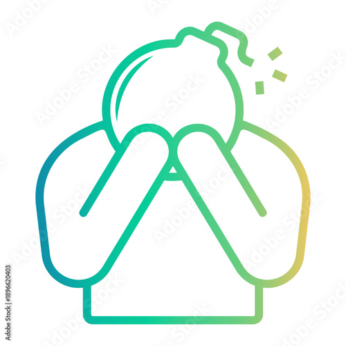 workaholic Line Gradient Icon