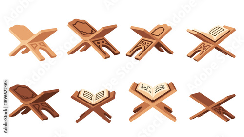 Array of Traditional Wooden Rehal and Ornate Book Stand Designs
