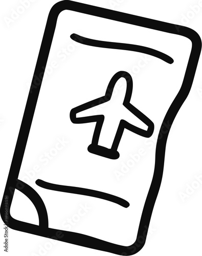 Simple Travel Ticket Design