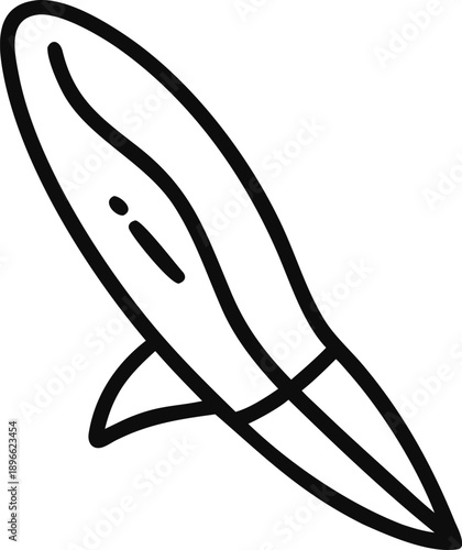 Simple Rocket Illustration