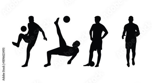 Black and white soccer sports game 