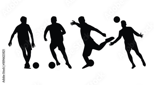 Black and white soccer sports game 