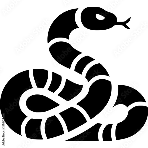 Rattlesnake Icon Vector