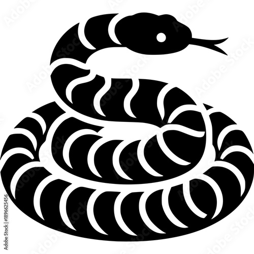Rattlesnake Icon Vector