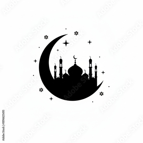 vector illustration of ramadhan and mosque