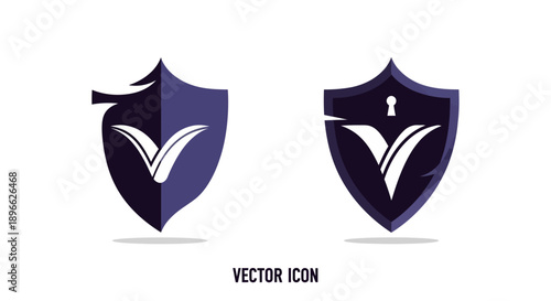 Security shield vector icon Vector