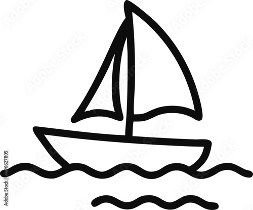 Simple Boat On Water