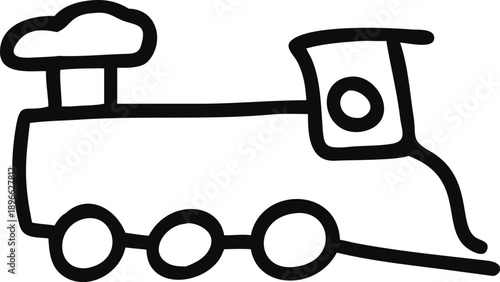 Simple Train Illustration