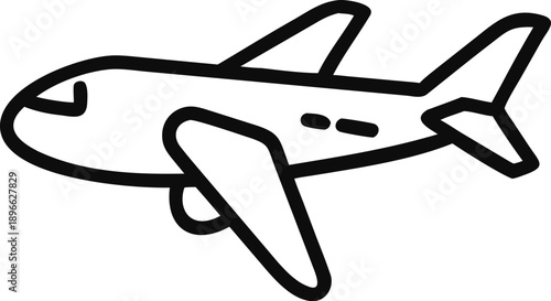 Simple Plane Illustration