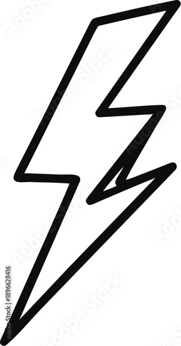 Electric Bolt Icon Energy Power Symbol Vector Illustration
